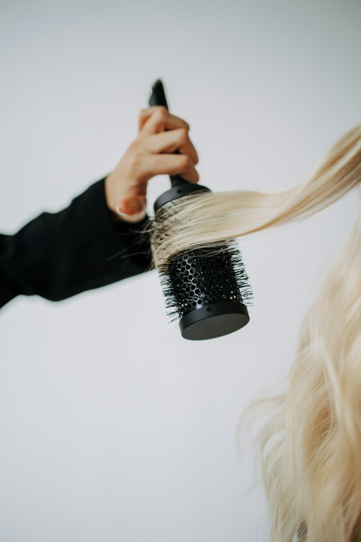 Sample photo: styling with a round brush